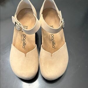 Papillio Tan Mary Jane Shoes